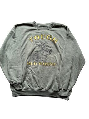 'Tough' green Graphic Crewneck Sweatshirt